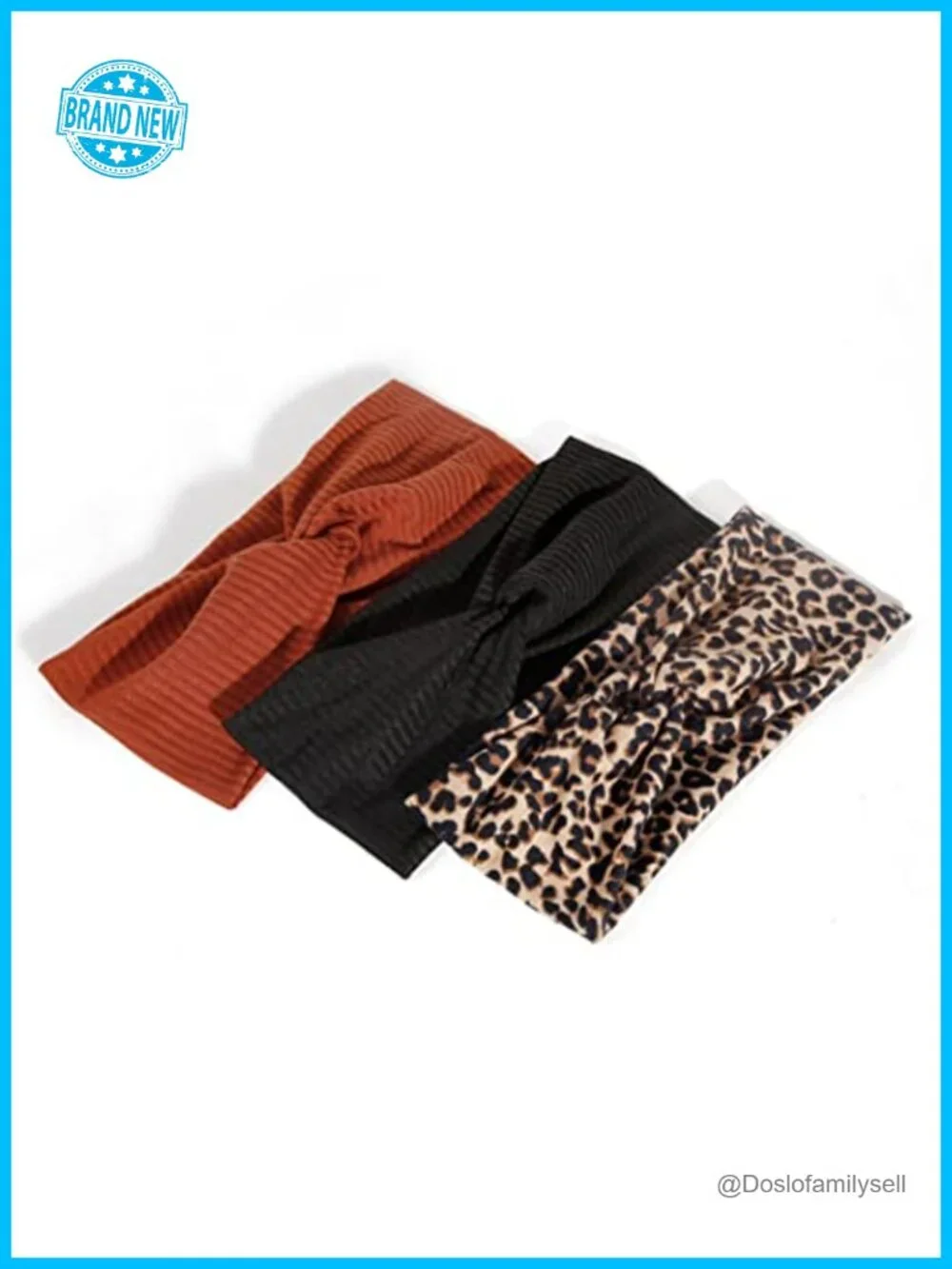 Non Slip Yoga Headbands for Women, Stretch Elastic Hair Wraps